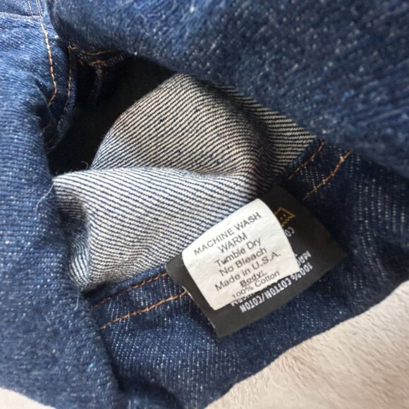 Vintage PRSN Blu Mens Denim Jacket Small Classic Western Style USA Made - Picture 5 of 8